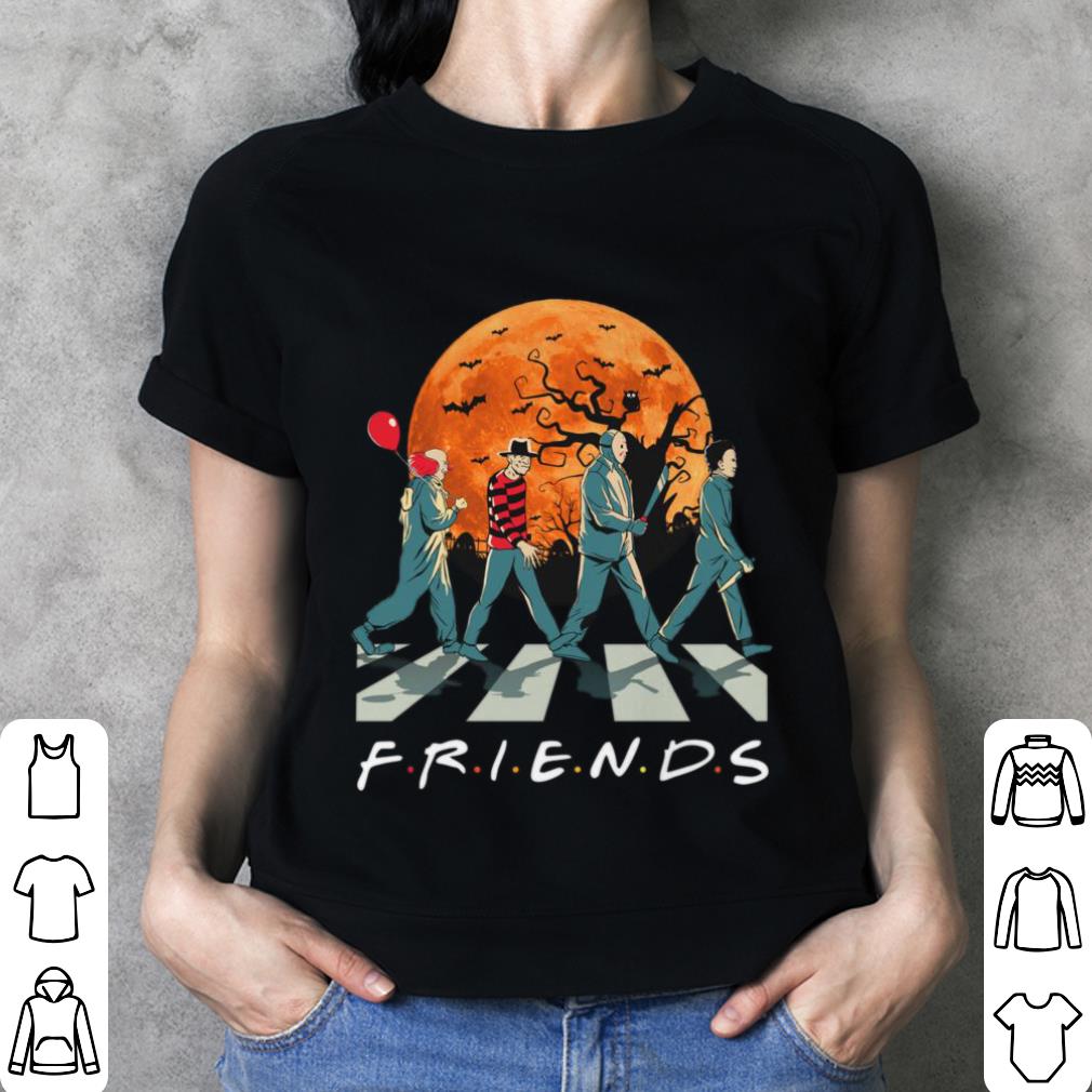 Funny Friends Horror Movies Characters Abbey Road Halloween shirt Friends Horror Movies Characters Abbey Road Halloween shirt 3 - Funny Friends Horror Movies Characters Abbey Road Halloween shirt