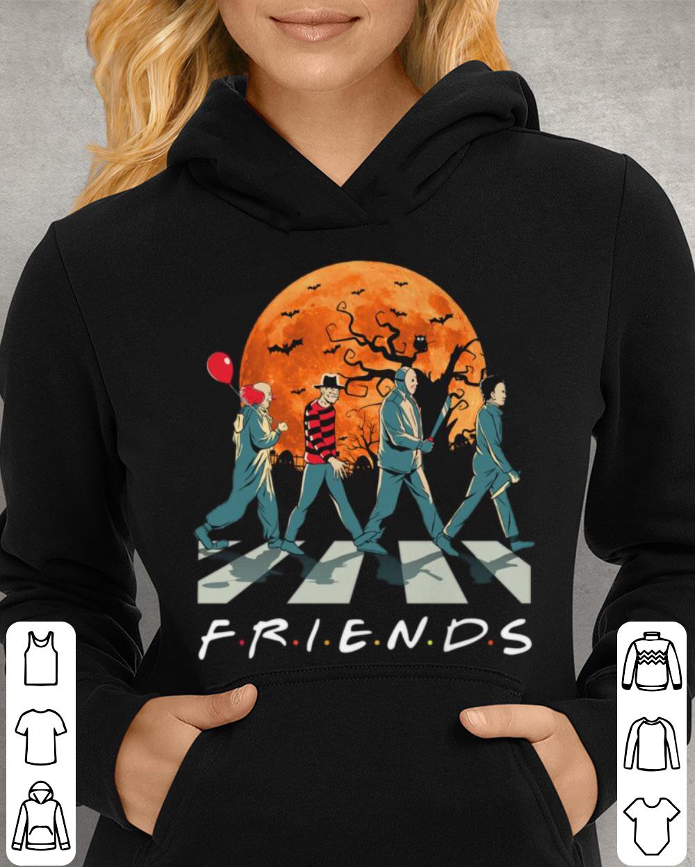 Funny Friends Horror Movies Characters Abbey Road Halloween shirt Friends Horror Movies Characters Abbey Road Halloween shirt 4 - Funny Friends Horror Movies Characters Abbey Road Halloween shirt
