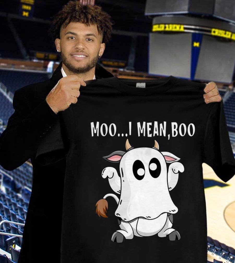 Best Halloween Moo I Mean Boo Ghost Cow shirt Halloween Moo I Mean Boo Ghost Cow shirt 1 - Best Halloween Moo I Mean Boo Ghost Cow shirt