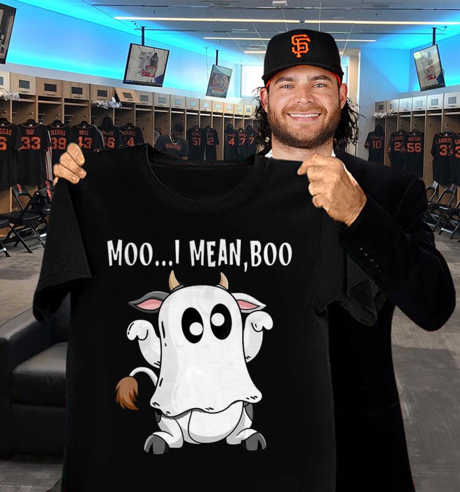 Best Halloween Moo I Mean Boo Ghost Cow shirt Halloween Moo I Mean Boo Ghost Cow shirt 2 - Best Halloween Moo I Mean Boo Ghost Cow shirt