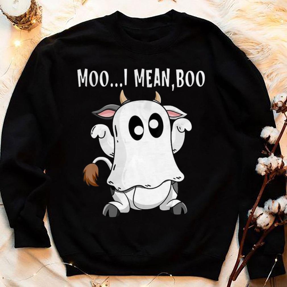 Best Halloween Moo I Mean Boo Ghost Cow shirt Halloween Moo I Mean Boo Ghost Cow shirt 4 - Best Halloween Moo I Mean Boo Ghost Cow shirt