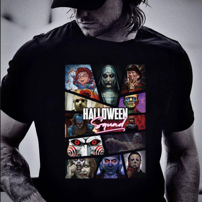 Funny Halloween Squad Horror Movies Characters Shirt Halloween Squad Horror Movies Characters Shirt 2 - Funny Halloween Squad Horror Movies Characters Shirt
