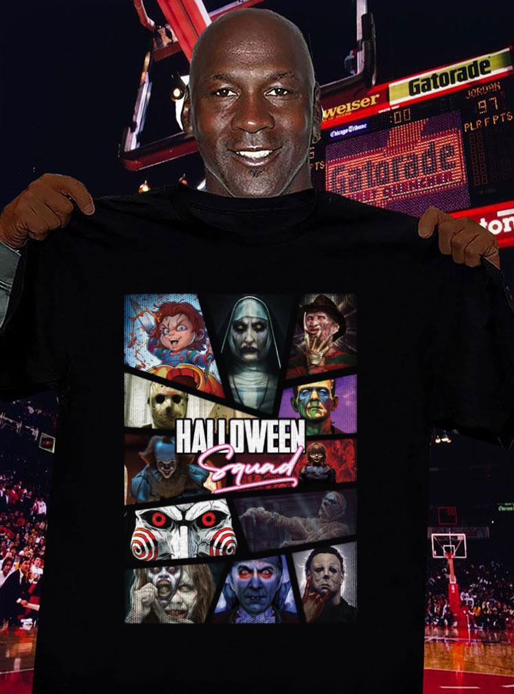 Funny Halloween Squad Horror Movies Characters Shirt Halloween Squad Horror Movies Characters Shirt 3 - Funny Halloween Squad Horror Movies Characters Shirt