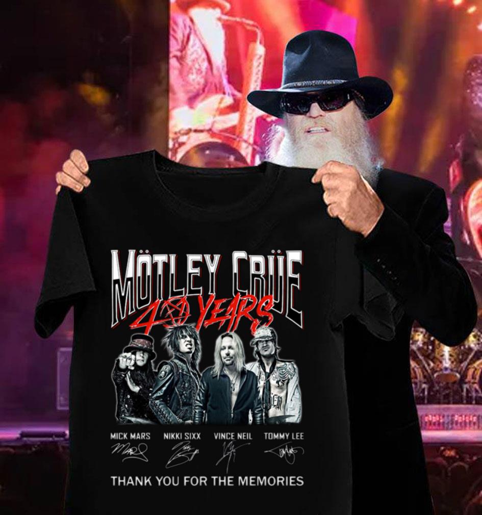 Awesome Motley Crue 40 years thank you for the memories signatures shirt, Mick Mars, Nikki Sixx, Vince Neil, Tommy Lee Motley Crue 40 years thank you for the memories signatures shirt Mick Mars Nikki Sixx Vince Neil Tommy Lee 3 - Awesome Motley Crue 40 years thank you for the memories signatures shirt, Mick Mars, Nikki Sixx, Vince Neil, Tommy Lee