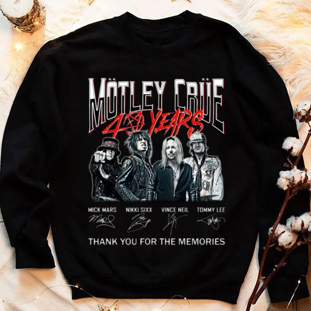 Awesome Motley Crue 40 years thank you for the memories signatures shirt, Mick Mars, Nikki Sixx, Vince Neil, Tommy Lee Motley Crue 40 years thank you for the memories signatures shirt Mick Mars Nikki Sixx Vince Neil Tommy Lee 4 - Awesome Motley Crue 40 years thank you for the memories signatures shirt, Mick Mars, Nikki Sixx, Vince Neil, Tommy Lee