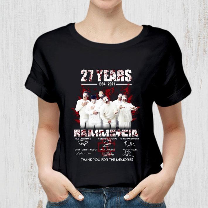 Premium Rammstein band 27 years 1994-2021 Signatures Thank Memories Shirt Rammstein band 27 years 1994 2021 Signatures Thank Memories Shirt 2 - Premium Rammstein band 27 years 1994-2021 Signatures Thank Memories Shirt