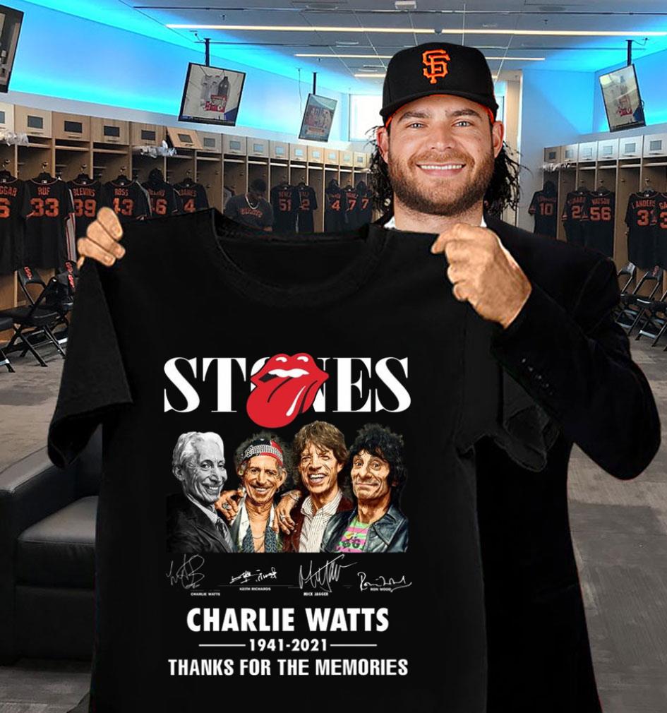 Funny Rest In Peace Charlie Watts 1941-2021 Stones Band Signatures Thanks For The Memories Shirt Rest In Peace Charlie Watts 1941 2021 Stones Band Signatures Thanks For The Memories Shirt 2 - Funny Rest In Peace Charlie Watts 1941-2021 Stones Band Signatures Thanks For The Memories Shirt