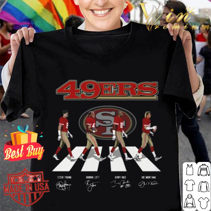 Premium San Francisco 49ers Abbey Road Signatures Shirt, Steve Young, Ronnie Lott, Jerry Rice, Joe Montana San Francisco 49ers Abbey Road Signatures Shirt Steve Young Ronnie Lott Jerry Rice Joe Montana 1 - Premium San Francisco 49ers Abbey Road Signatures Shirt, Steve Young, Ronnie Lott, Jerry Rice, Joe Montana