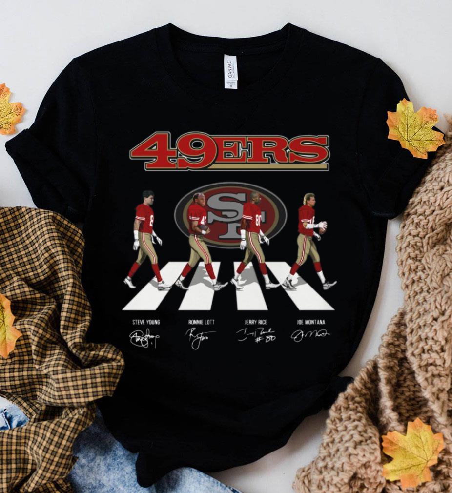 Premium San Francisco 49ers Abbey Road Signatures Shirt, Steve Young, Ronnie Lott, Jerry Rice, Joe Montana San Francisco 49ers Abbey Road Signatures Shirt Steve Young Ronnie Lott Jerry Rice Joe Montana 2 - Premium San Francisco 49ers Abbey Road Signatures Shirt, Steve Young, Ronnie Lott, Jerry Rice, Joe Montana