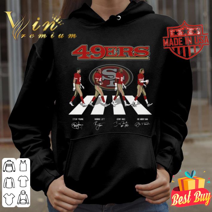 Premium San Francisco 49ers Abbey Road Signatures Shirt, Steve Young, Ronnie Lott, Jerry Rice, Joe Montana San Francisco 49ers Abbey Road Signatures Shirt Steve Young Ronnie Lott Jerry Rice Joe Montana 4 - Premium San Francisco 49ers Abbey Road Signatures Shirt, Steve Young, Ronnie Lott, Jerry Rice, Joe Montana