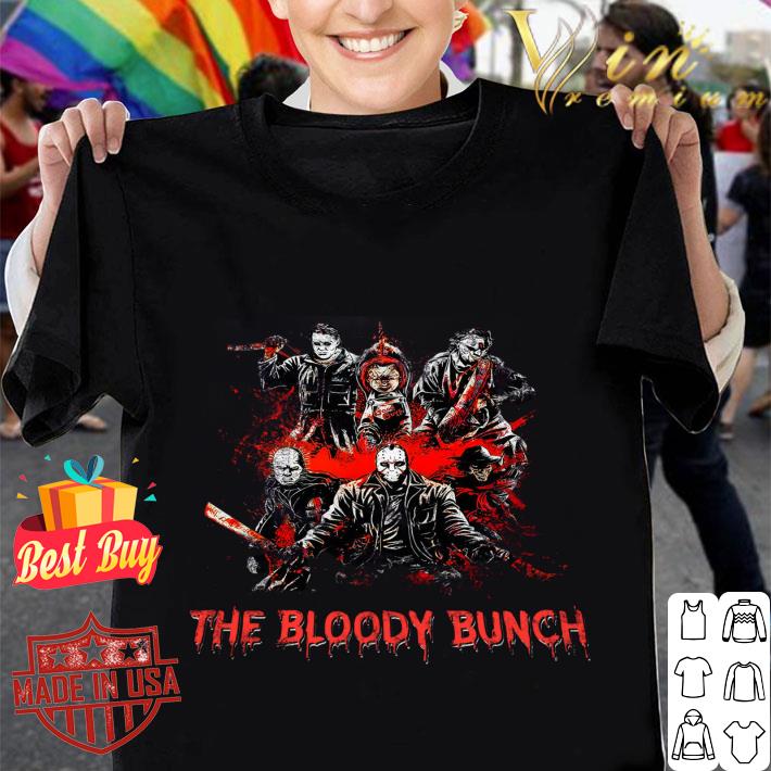 Hot Scariest Horror Villains The Bloody Bunch Shirt