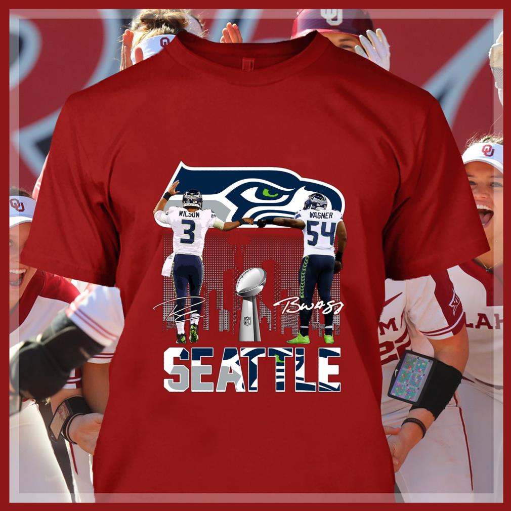 Official Seattle Seahawks Russell Wilson Bobby Wagner Signatures Shirt Seattle Seahawks Russell Wilson Bobby Wagner Signatures Shirt 4 - Official Seattle Seahawks Russell Wilson Bobby Wagner Signatures Shirt