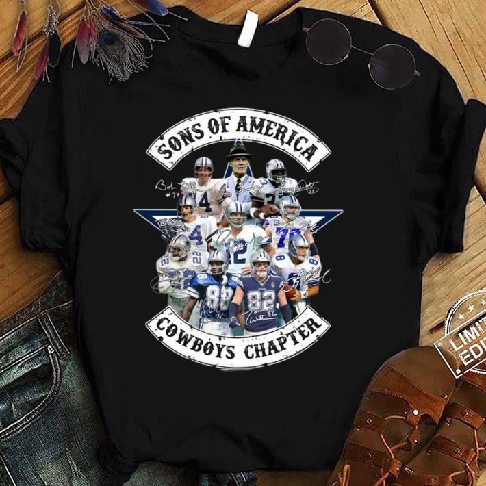 Best Sons of America Cowboys Chapter Dallas Cowboys Signatures Shirt