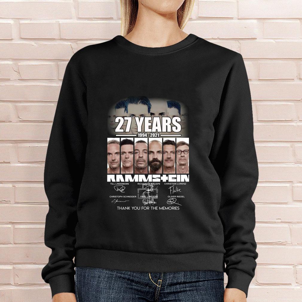 Funny Thank Memories Rammstein Metal Band member 27 Years 1994-2021 Signatures Shirt Thank Memories Rammstein Metal Band member 27 Years 1994 2021 Signatures Shirt 4 - Funny Thank Memories Rammstein Metal Band member 27 Years 1994-2021 Signatures Shirt