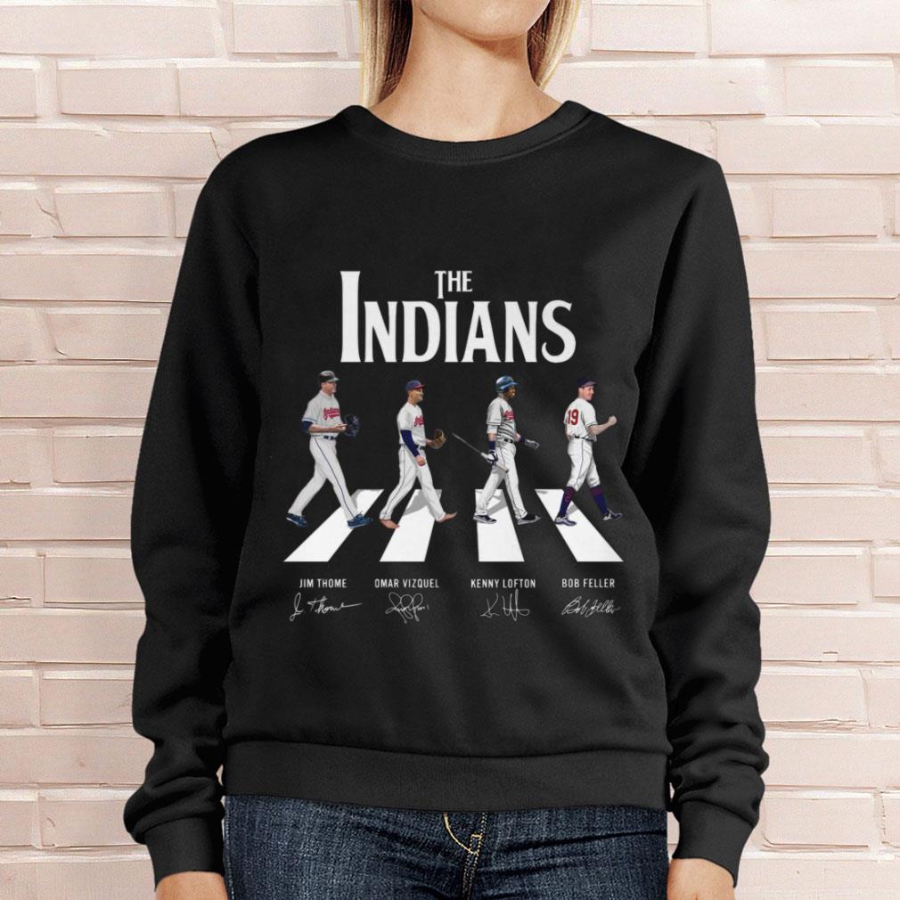 Premium The Indians Abbey Road Cleveland Indians Signatures Shirt, Jim Thome, Omar Vizquel, Kenny Lofton, Bob Feller The Indians Abbey Road Cleveland Indians Signatures Shirt Jim Thome Omar Vizquel Kenny Lofton Bob Feller 4 - Premium The Indians Abbey Road Cleveland Indians Signatures Shirt, Jim Thome, Omar Vizquel, Kenny Lofton, Bob Feller
