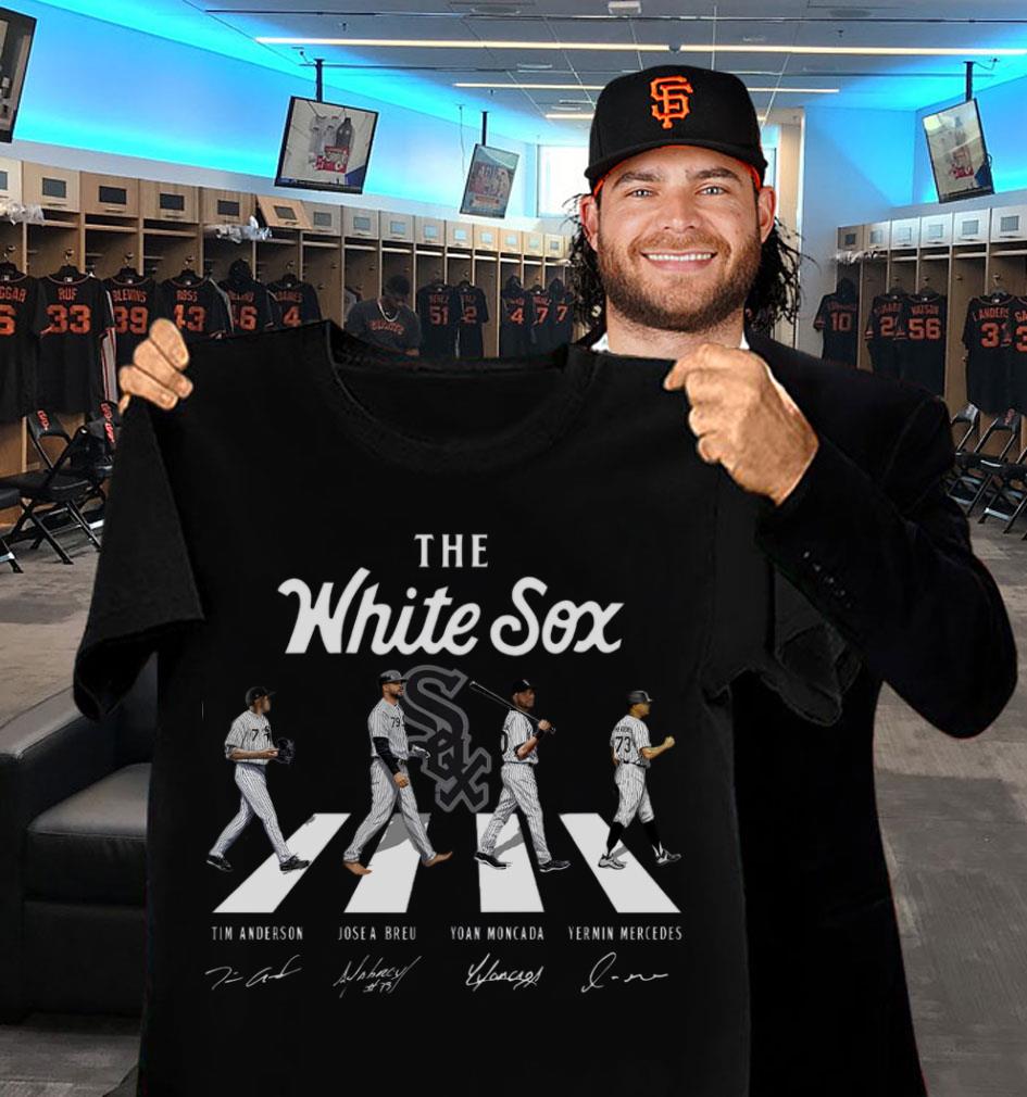 Best The White Sox Abbey Road Chicago White Sox Signatures Shirt, Tim Anderson, Jose Breu, Yoan Moncada, Yermin Mercedes The White Sox Abbey Road Chicago White Sox Signatures Shirt Tim Anderson Jose Breu Yoan Moncada Yermin Mercedes 2 - Best The White Sox Abbey Road Chicago White Sox Signatures Shirt, Tim Anderson, Jose Breu, Yoan Moncada, Yermin Mercedes