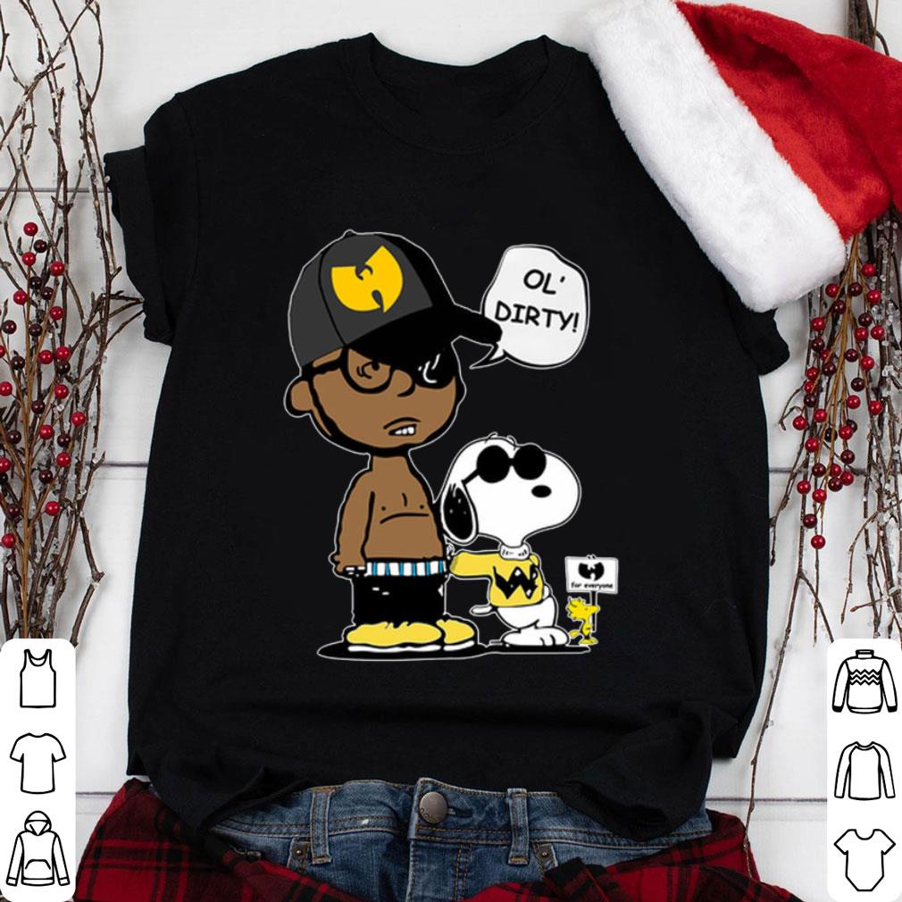 Best Wu-Tang Clan Charlie Brown Snoopy Ol Dirty For Everyone Shirt