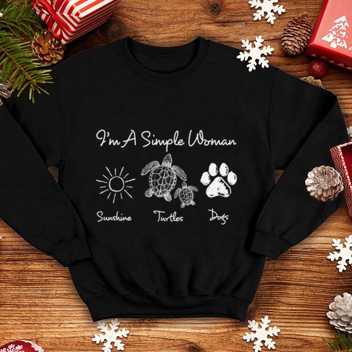 I m a simple woman sunshine turtles paw dog shirt 4 - I'm a simple woman sunshine turtles paw dog shirt