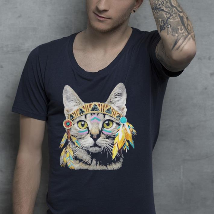 Native American Cat shirt 4 - Native American Cat shirt