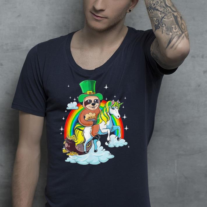 St Patricks Day Sloth on a Unicorn shirt 4 - St Patricks Day Sloth on a Unicorn shirt