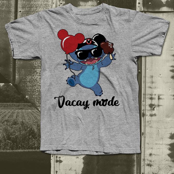 Stich cream and balloons Mickey Mouse vacay mode shirt 4 - Stich cream and balloons Mickey Mouse vacay mode shirt