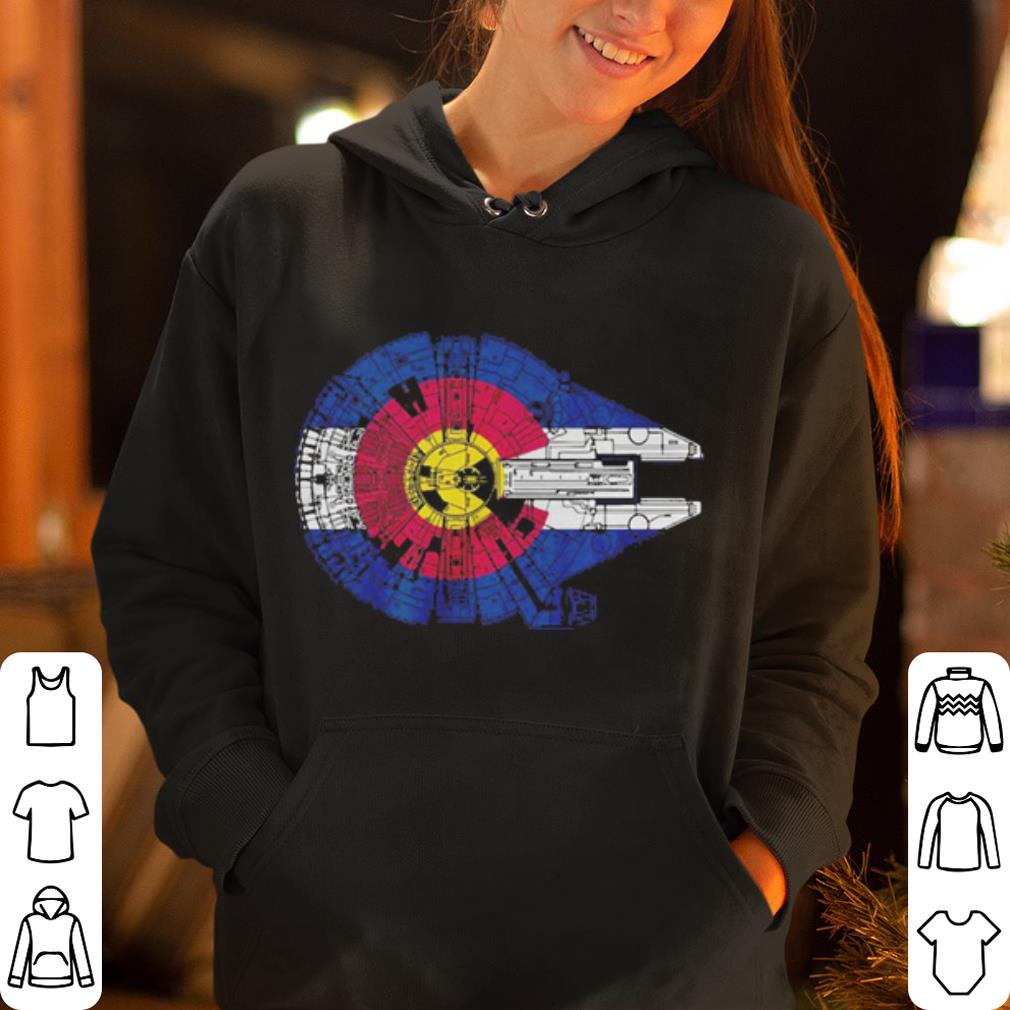 Colorado Flag and The Millennium Falcon shirt 4 - Colorado Flag and The Millennium Falcon shirt