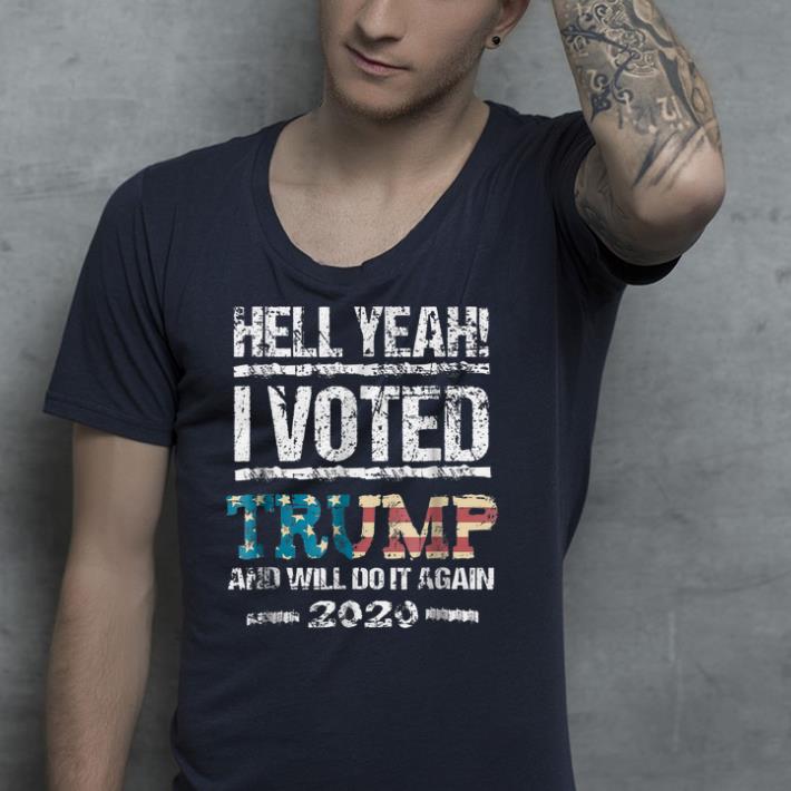Hell yeag i voted Trump flag shirt Hell yeag i voted Trump flag shirt 4 - Hell yeag i voted Trump flag shirt