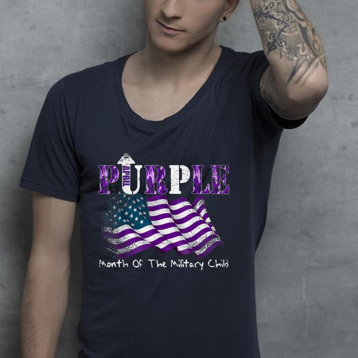 Purple Up Month Of Military Child Kids Awareness shirt Purple Up Month Of Military Child Kids Awareness shirt 4 - Purple Up Month Of Military Child Kids Awareness shirt