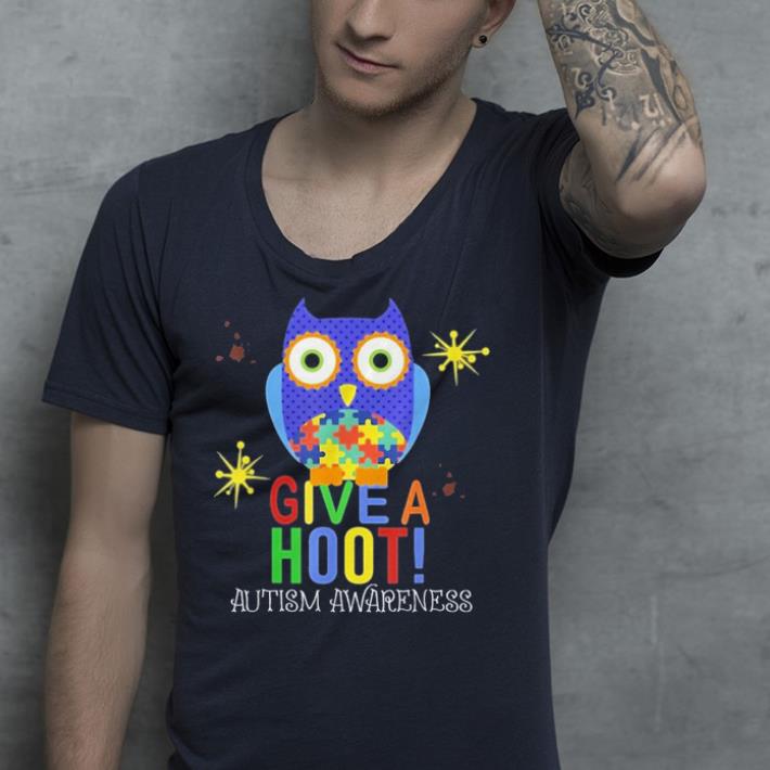 The Owl Give A Hoot Autism Awareness shirt 4 - The Owl Give A Hoot Autism Awareness shirt
