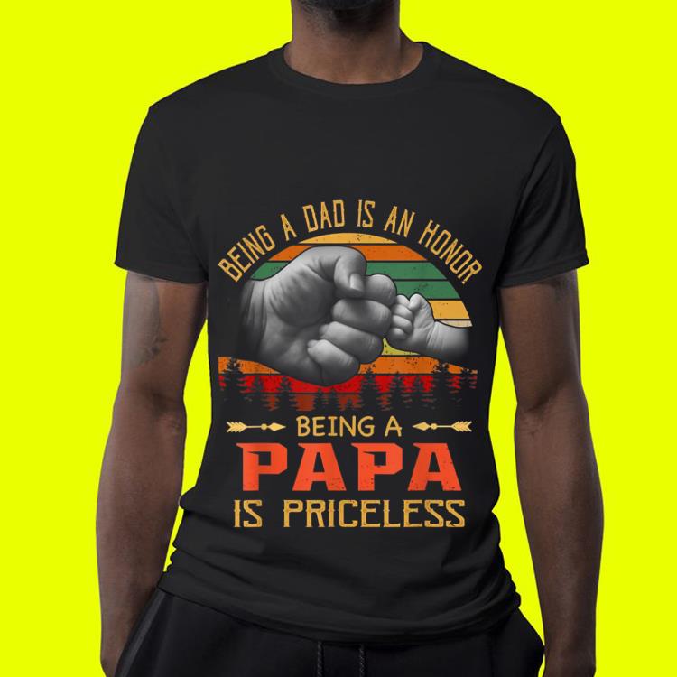 Being A Dad is an Honor Being a Papa is Priceless Sunset shirt 4 - Being A Dad is an Honor Being a Papa is Priceless Sunset shirt