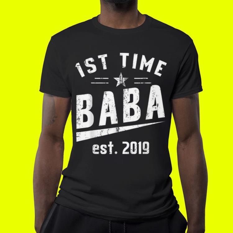 New First Time Baba Est 2019 Distressed shirt New First Time Baba Est 2019 Distressed shirt 4 - New First Time Baba Est 2019 Distressed shirt
