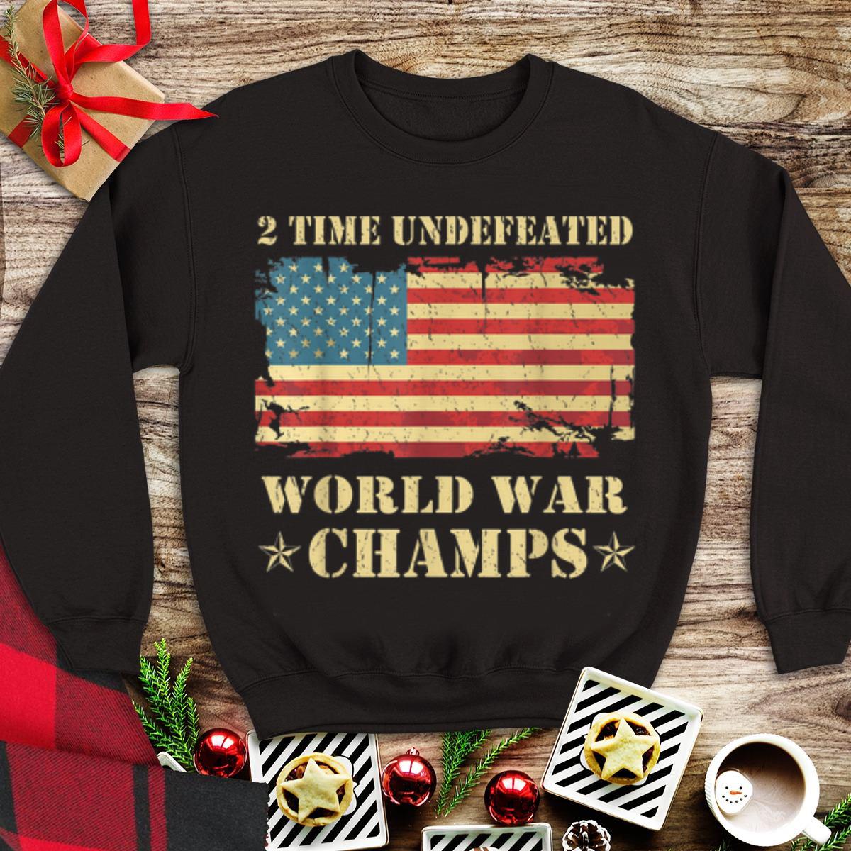 2 Time Undefeated World War Champs Ameican Flag tank top 1 - 2 Time Undefeated World War Champs Ameican Flag tank top