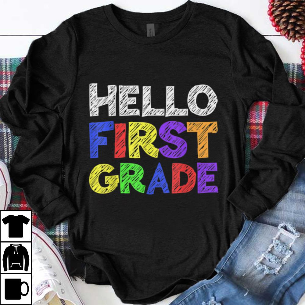 Premium Hello 1st Grade Back To School shirt 1 - Premium Hello 1st Grade Back To School shirt