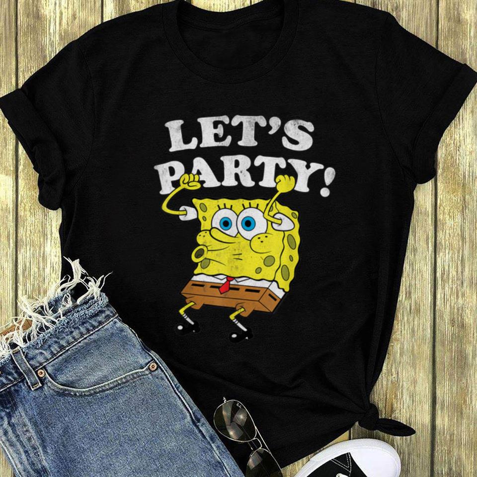 Spongebob Squarepants Lets Party long sleeve 1 - Spongebob Squarepants Lets Party long sleeve