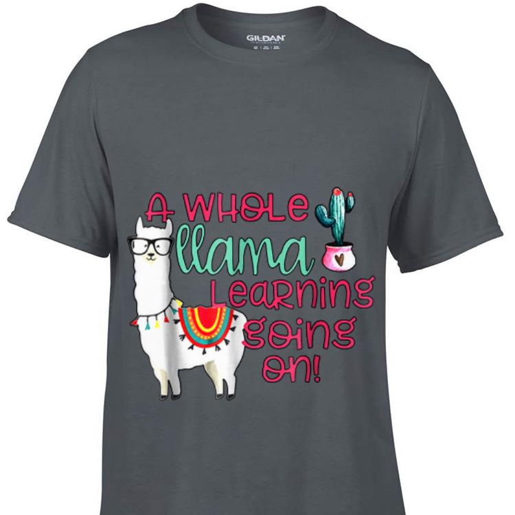 A Whole Llama Learning Going on Cactus Llama sweater 1 - A Whole Llama Learning Going on Cactus Llama sweater