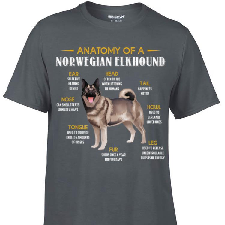 Awesome Anatomy Of A Norwegian Elkhound shirt 1 - Awesome Anatomy Of A Norwegian Elkhound shirt
