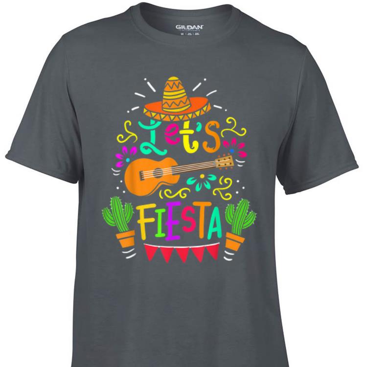 Awesome Cinco De Mayo Let s Fiesta Guitar Cactus shirt 1 - Awesome Cinco De Mayo Let's Fiesta Guitar Cactus shirt