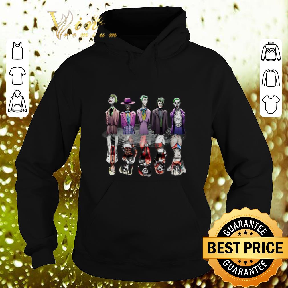 Cool Evolution of Joker reflection water mirror Harley Quinn shirt 4 - Cool Evolution of Joker reflection water mirror Harley Quinn shirt