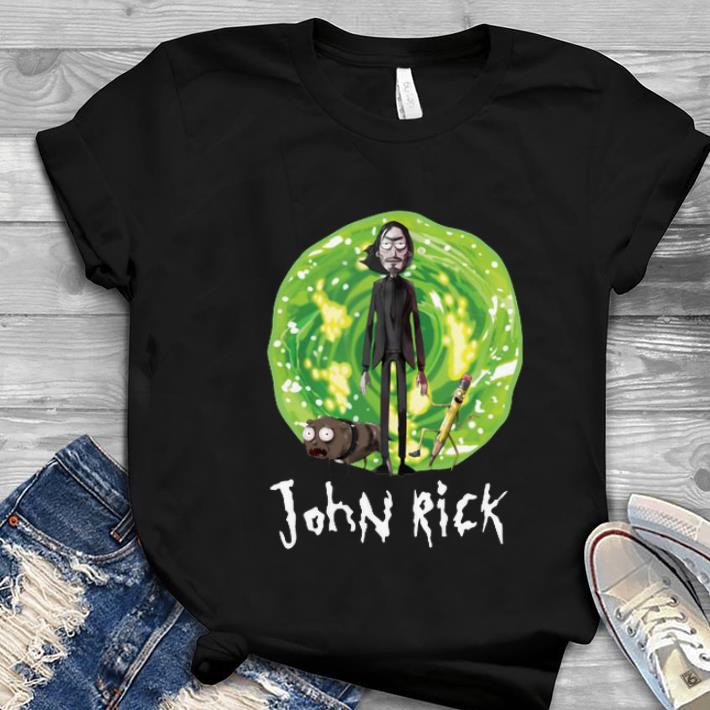 Hot John Rick John Wick Rick And Morty Crossover shirt 1 - Hot John Rick John Wick Rick And Morty Crossover shirt