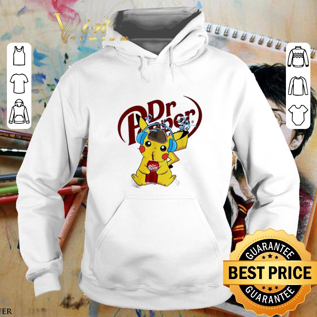 Cool Detective Pikachu drinking Dr Pepper shirt Cool Detective Pikachu drinking Dr Pepper shirt 4 - Cool Detective Pikachu drinking Dr Pepper shirt