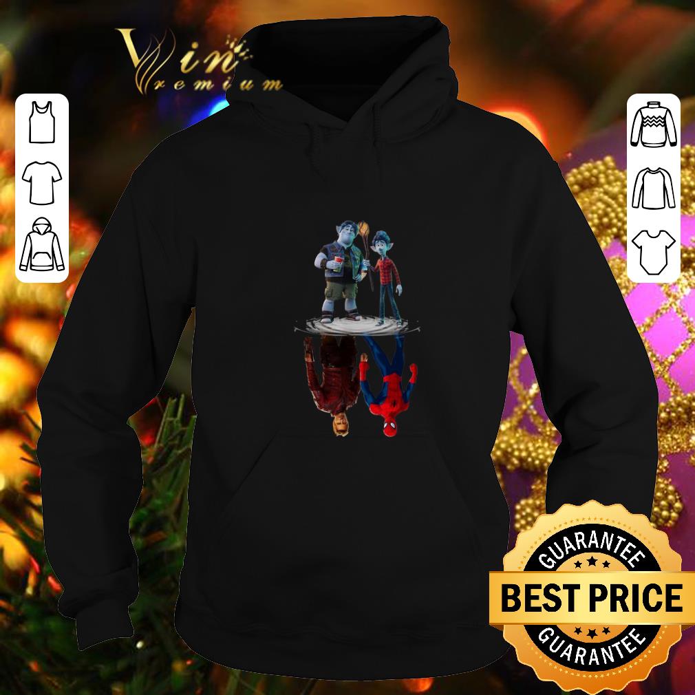 Cool Disney Onward reflection water mirror Star Lord and Spiderman shirt 4 - Cool Disney Onward reflection water mirror Star Lord and Spiderman shirt