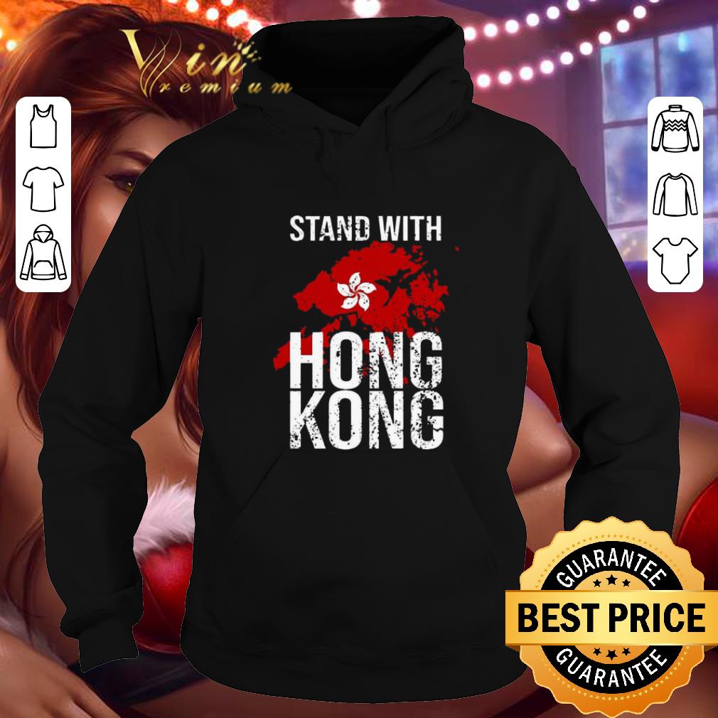 Cool Stand with Hong Kong maps flag shirt 4 - Cool Stand with Hong Kong maps flag shirt