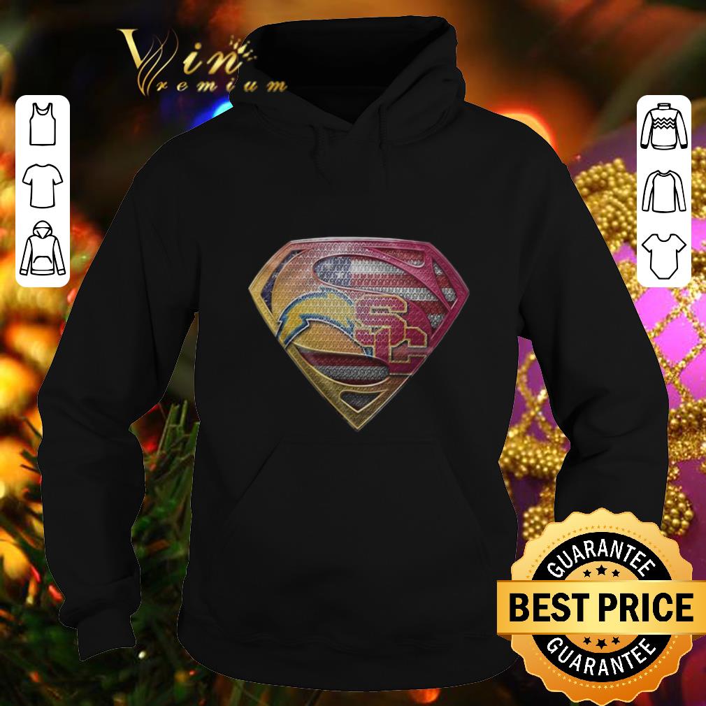 Nice Superman logo Los Angeles Chargers USC Trojans shirt Nice Superman logo Los Angeles Chargers USC Trojans shirt 4 - Nice Superman logo Los Angeles Chargers USC Trojans shirt