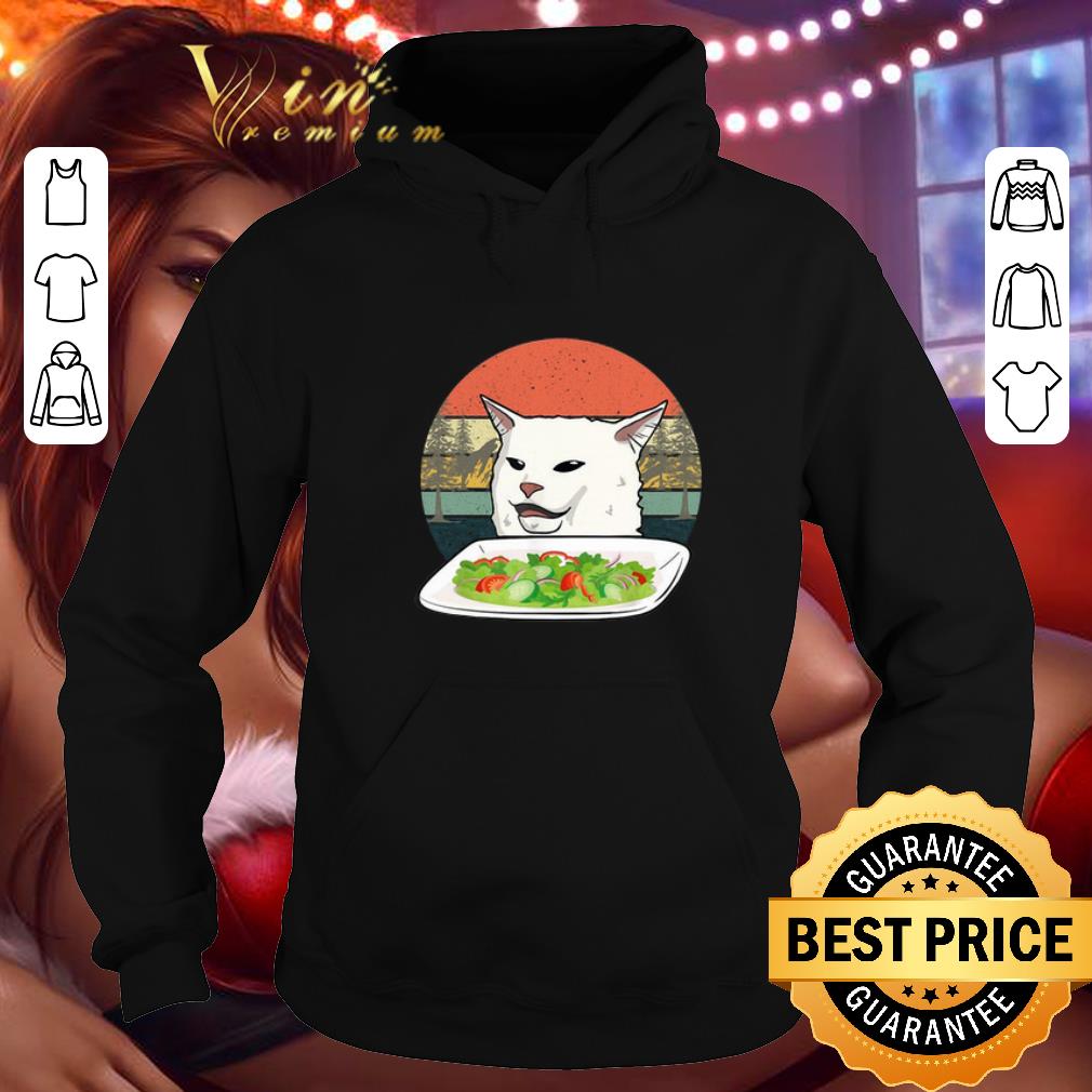 Nice White Cat at dinner vintage shirt 4 - Nice White Cat at dinner vintage shirt