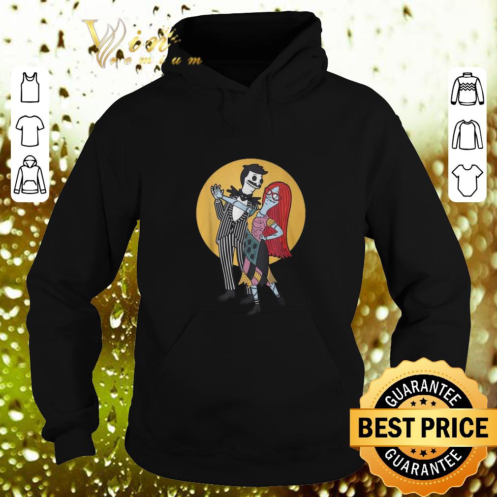 Official Jack Skellington and Sally Bob s Burgers The Nightmare dance shirt 4 - Official Jack Skellington and Sally Bob's Burgers The Nightmare dance shirt
