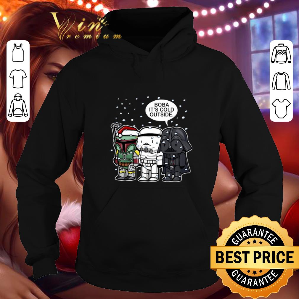 Official Star Wars Boba it s cold outside Christmas shirt 4 - Official Star Wars Boba it's cold outside Christmas shirt
