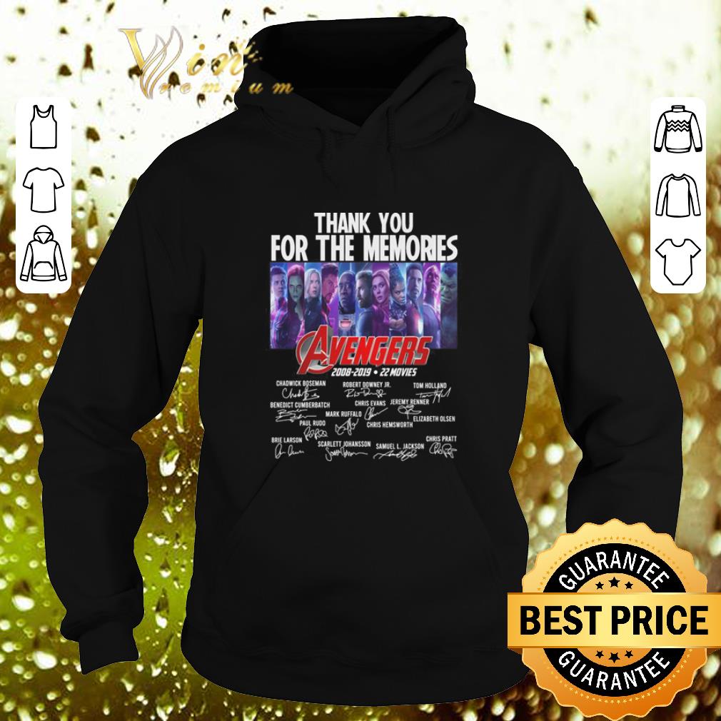Official Thank you for the memories Avengers 2008-2019 22 movies signatures shirt Official Thank you for the memories Avengers 2008 2019 22 movies signatures shirt 4 - Official Thank you for the memories Avengers 2008-2019 22 movies signatures shirt