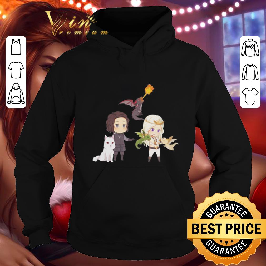 Cool Chibi Daenerys Targaryen and John Snow Game Of Thrones shirt 4 - Cool Chibi Daenerys Targaryen and John Snow Game Of Thrones shirt
