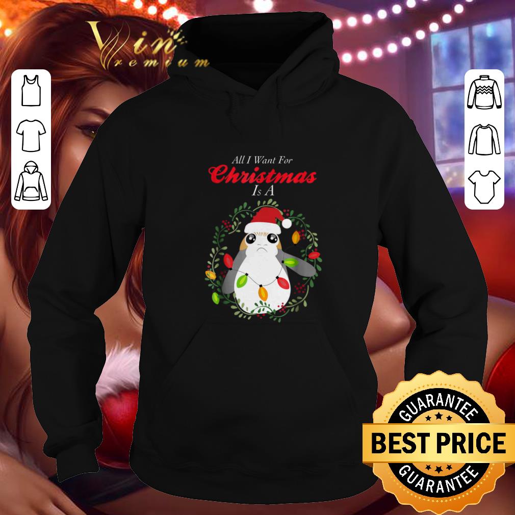 Cool Star Wars Porg All I Want Christmas shirt 4 - Cool Star Wars Porg All I Want Christmas shirt