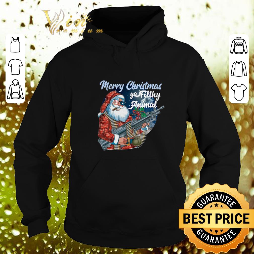 Nice Santa Claus Merry Christmas ya filthy animal shirt 4 - Nice Santa Claus Merry Christmas ya filthy animal shirt
